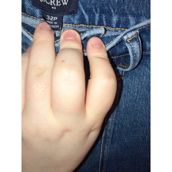 NWT J.Crew Factory Straight Leg Jeans Size 32 Petite Blue Denim - Picture 5 of 6